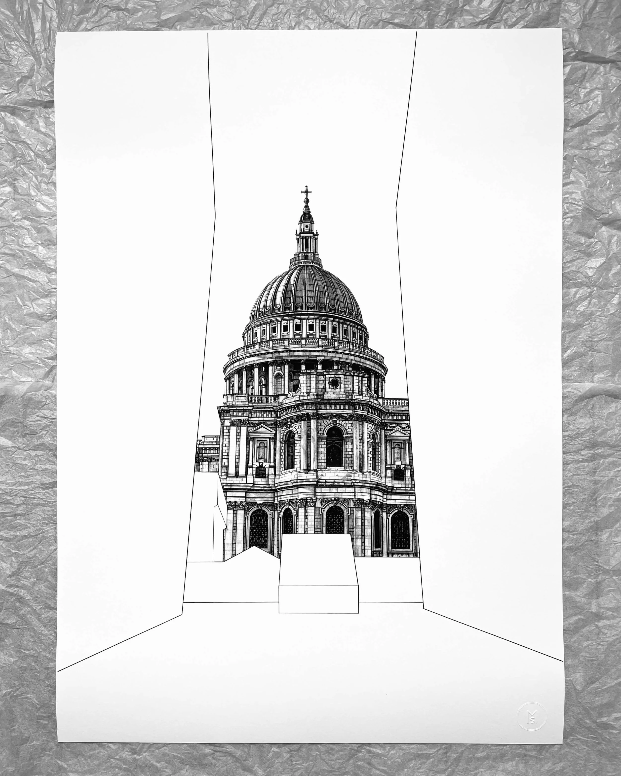 Minty Sainsbury — Architecture Print St Paul's Cathedral No.8